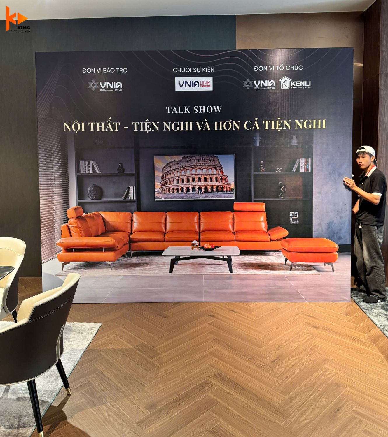 King Media cho thuê backdrop 